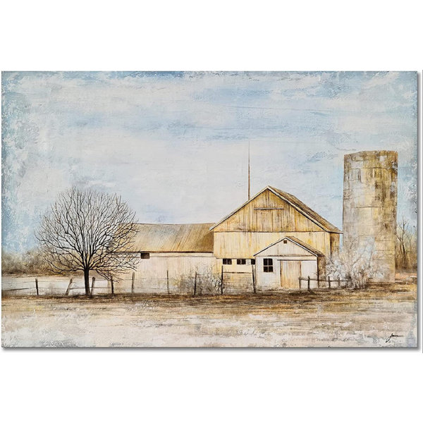 August Grove® Rustic Canvas Wall Art With Textured Paintings Con